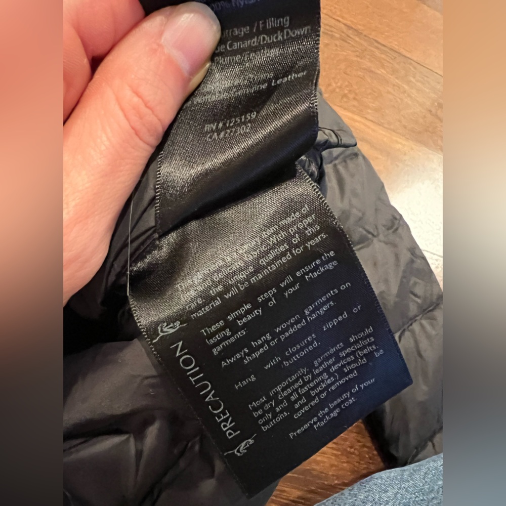 Mackage Black Duck Down Puffer Coat - Picture 5 of 12